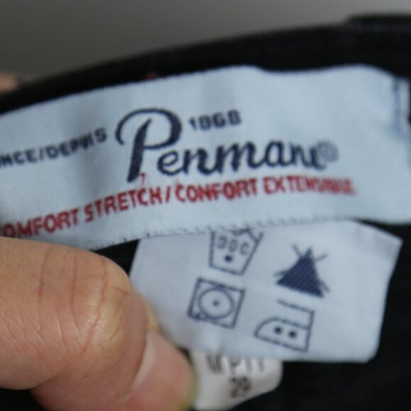 Vintage Penman's High Rise Black Denim Jeans Missy Size 12 - Picture 4 of 6